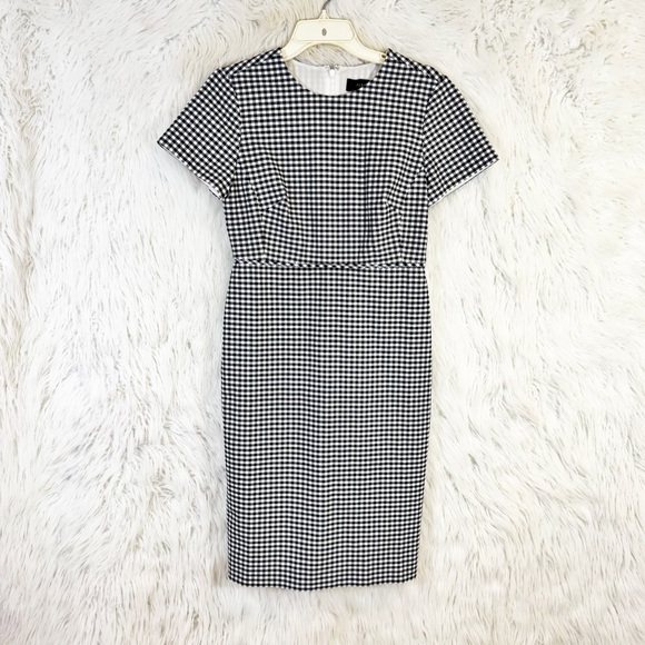 J. Crew Dresses & Skirts - J. Crew gingham cap sleeve sheath dress
